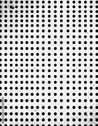 Aged newspaper halftone abstract dotted background and texture, flat design, with white tones