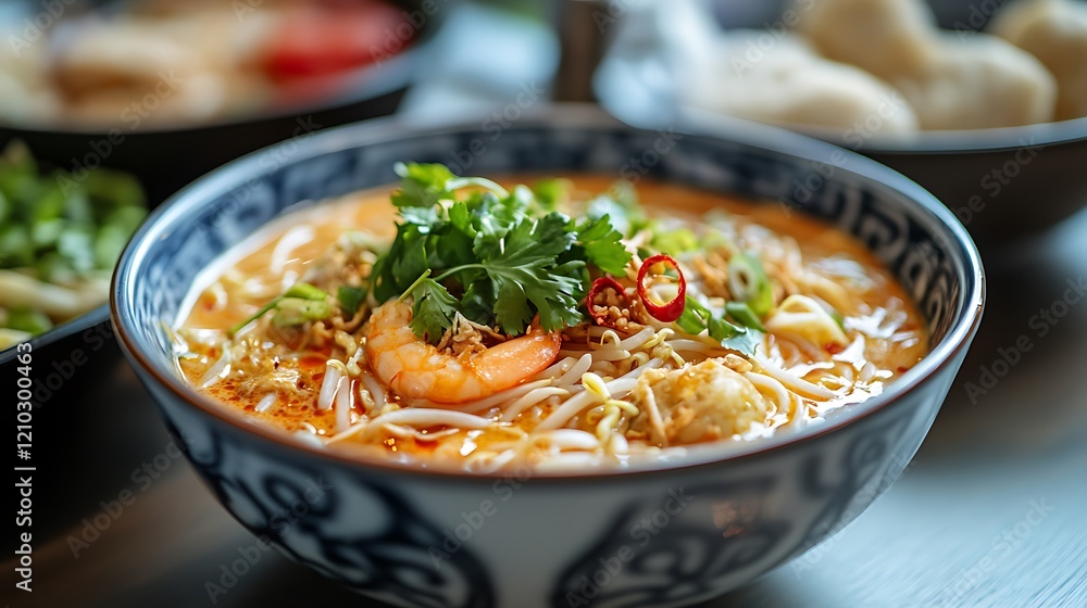 Traditional Malaysian Penang Assam Laksa Bowl Delight Traditional Malaysian Penang Assam Laksa Bowl Delight