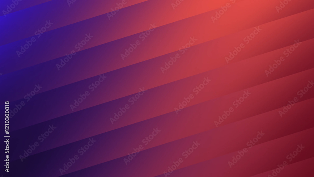 Obraz premium Abstract red blue diagonal stripes gradient background