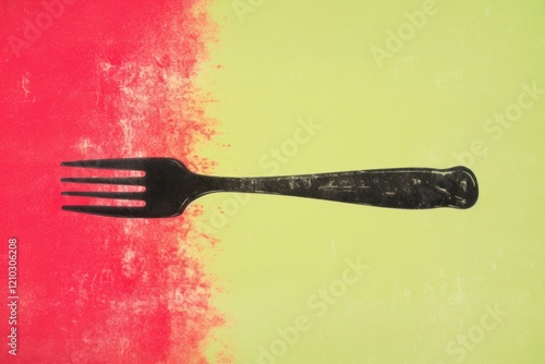 Fork red silverware tableware photo