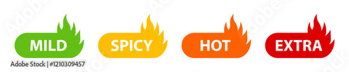 Spicy level labels