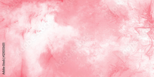 Grunge pastel and soft settle red Watercolor abstract background. Realistic red colorful smoke clouds with brush strokes texture like design red color with liquid fluid marbled paper texture pattern. 