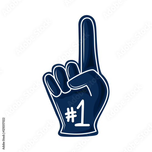 american football foam hand
