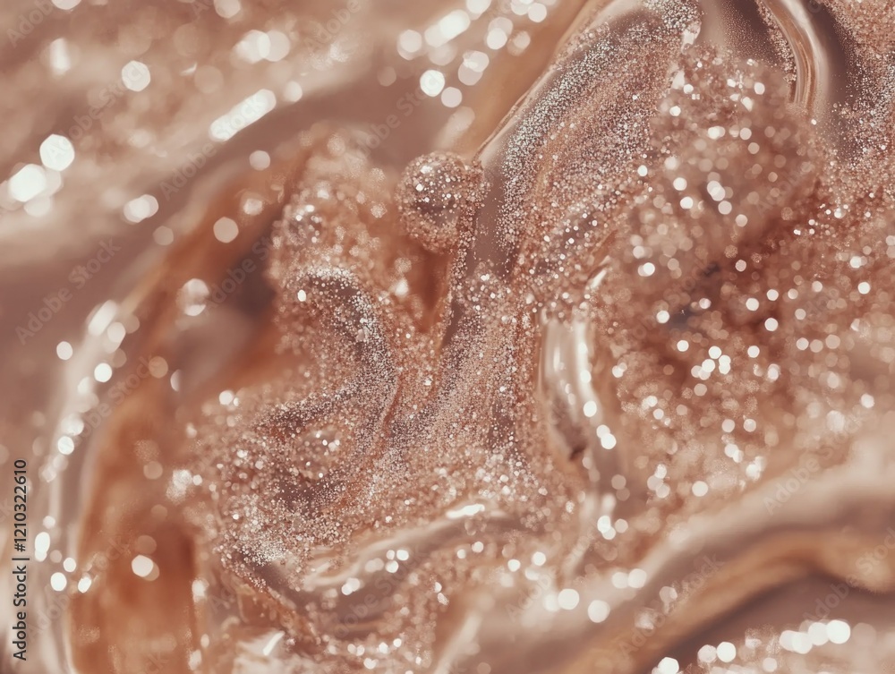 Fototapeta premium Up Close Swirls of Shimmery Makeup Powder