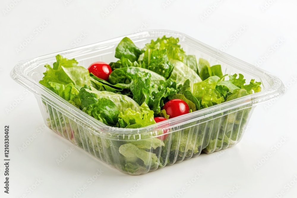 Fresh Salad Takeout Container with Vegetables