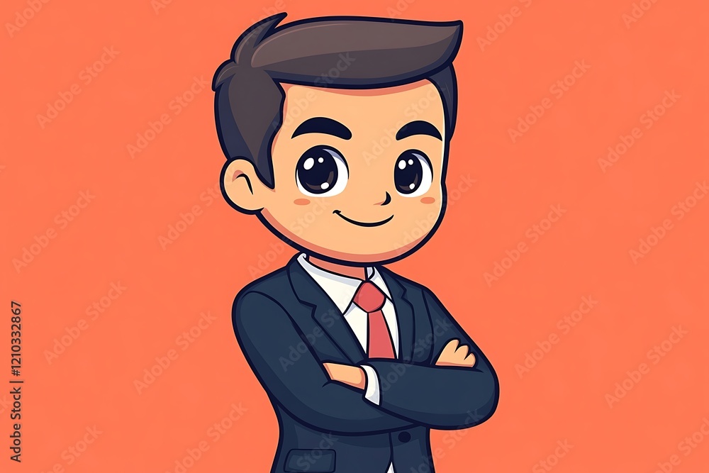 Confident Business Person Illustration Confident Business Person Illustration