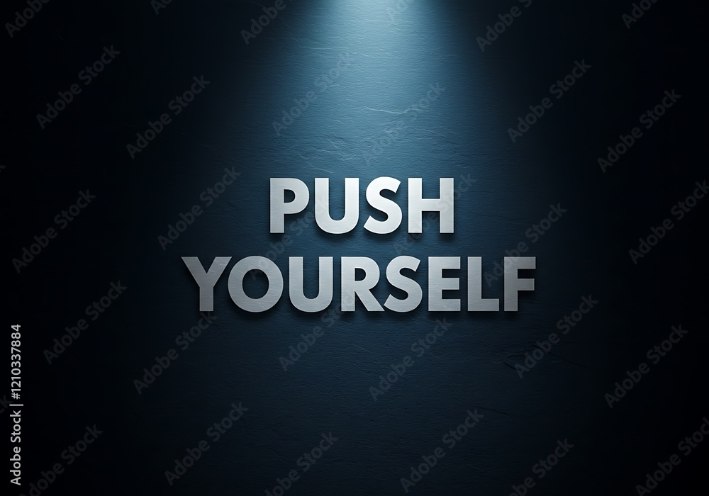 Motivation Quote CONCEPT. Push yourself Motivation Quote CONCEPT. Push yourself