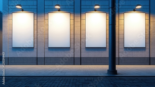 Wall Sign Mockup On Building