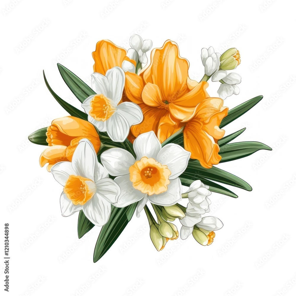 Fototapeta premium Daffodil flower narcissus daffodil