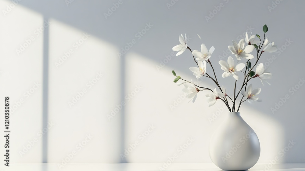 A flower vase with beautiful flowers inside. A flower vase with beautiful flowers inside.