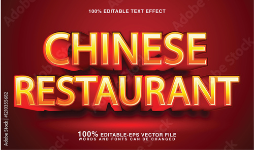 Chinese Restaurant Text Effect