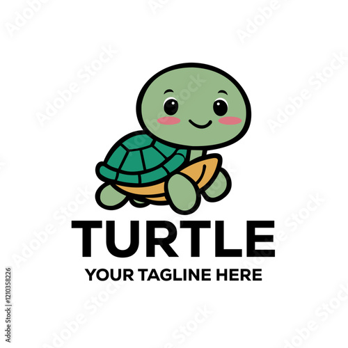 Cute Turtle Logo Design