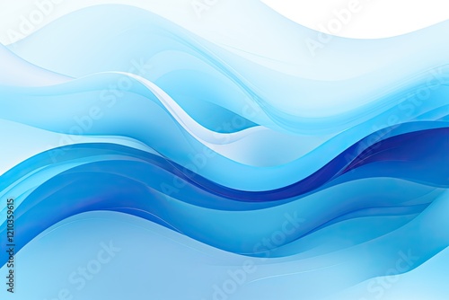 Wallpaper Mural Swirling Waves of Blue: Abstract Graphic Background for Wallpaper or Design Inspiration Torontodigital.ca