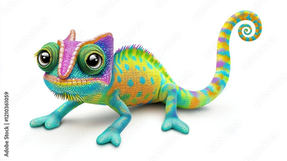 Cute Colorful Chameleon Cute Colorful Chameleon