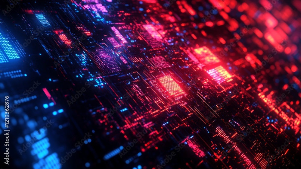 cyberpunk cityscape with glowing red and blue lights, futuristic and vibrant, high detail reflections and atmosphere cyberpunk cityscape with glowing red and blue lights, futuristic and vibrant, high detail reflections and atmosphere