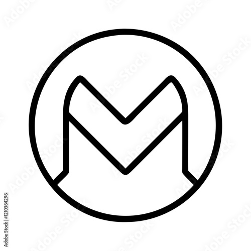 maven icon, maven line art - simple line art of maven, perfect for maven logos and icons photo