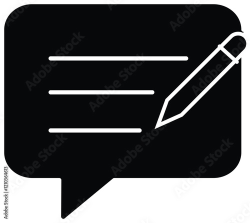 Email or traditional mail communication representation, with transparent background.
