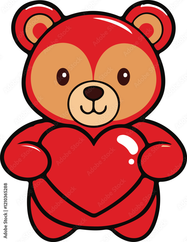 isolated  teddy bear with heart icon, teddy bear with heart icon Vector , teddy bear with heart Silhouette,color teddy bear with heart symbol, teddy bear with heart icon set, black teddy bear with hea