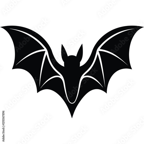 A simple bat icon with outstretched wings, clean lines, and minimalistic details.