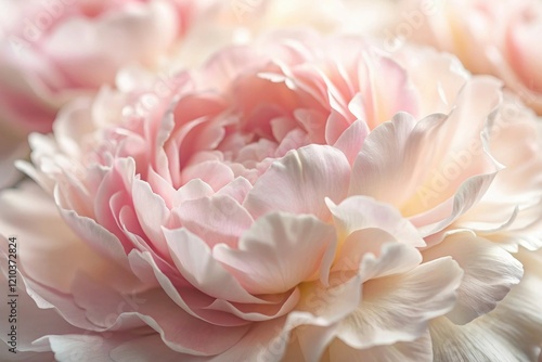 Wallpaper Mural Close-up of delicate, ruffled petals in shades of pale pink and white, waxy texture, dragon flower, floral arrangement Torontodigital.ca