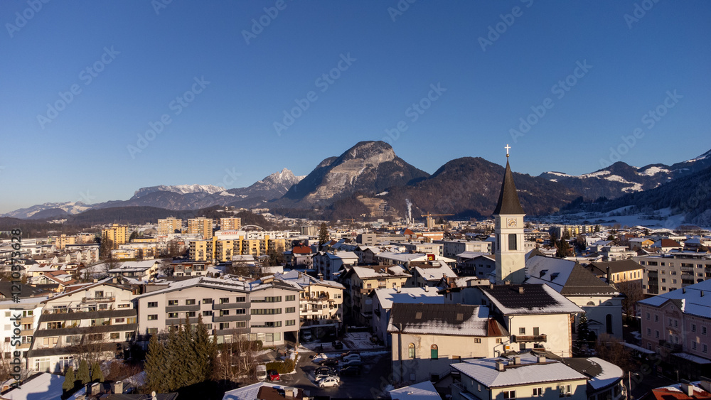 Fototapeta premium view of the Kufstein in Austria Tyrol European Alps