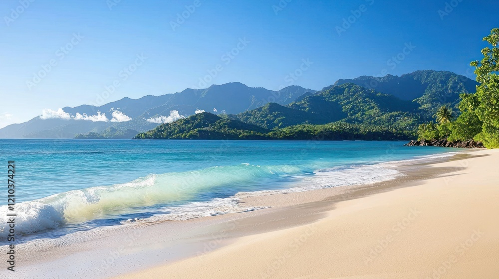 Tranquil Tropical Beach Scene Tranquil Tropical Beach Scene