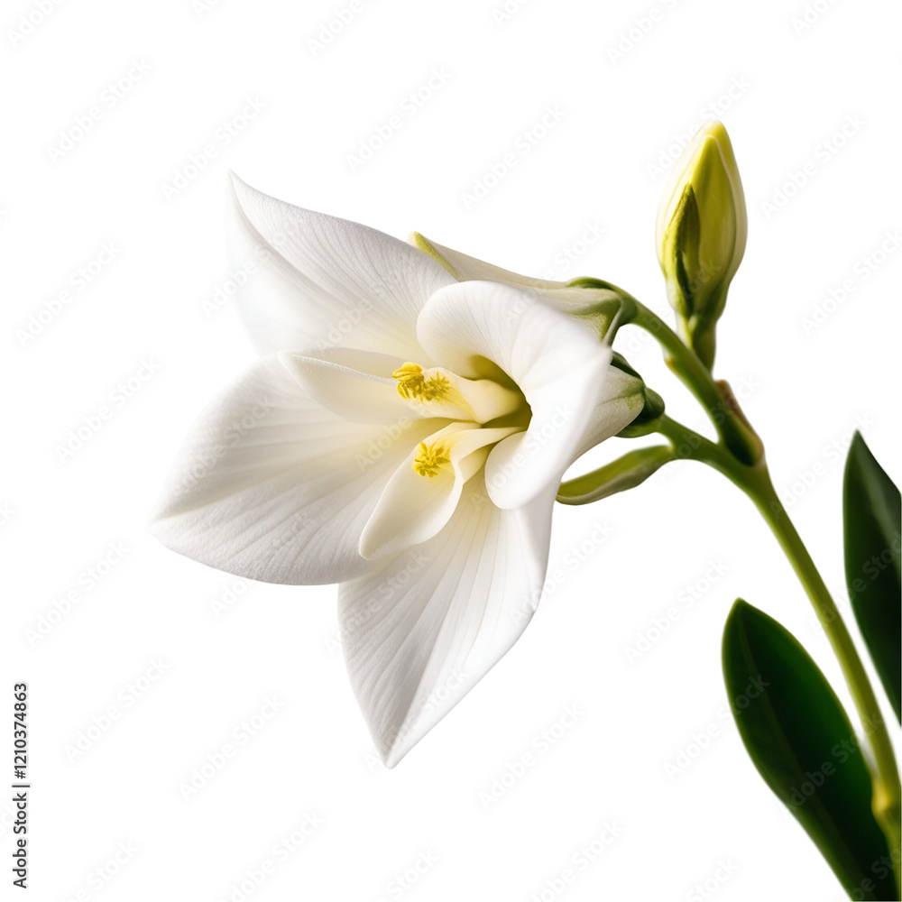 Obraz premium Freesia Flower PNG Isolated on Transparent Background for Graphic Design 