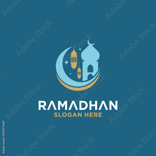 Ramadan month Logo line concept, collection of Ramadan month Logos.