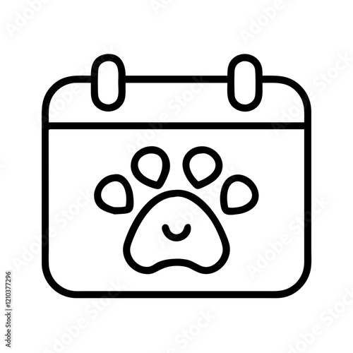 pet playdate icon, pet playdate line art - simple line art of pet playdate, perfect for pet playdate logos and icons