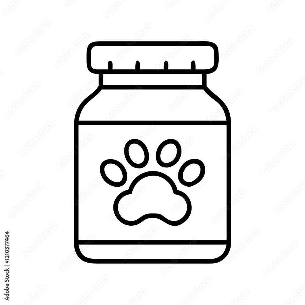 pet treat jar icon, pet treat jar line art - simple line art of pet treat jar, perfect for pet treat jar logos and icons pet treat jar icon, pet treat jar line art - simple line art of pet treat jar, perfect for pet treat jar logos and icons