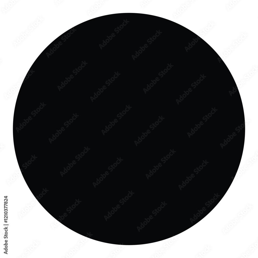 Minimalist Circle Flat Icon Isolated On White Background Minimalist Circle Flat Icon Isolated On White Background