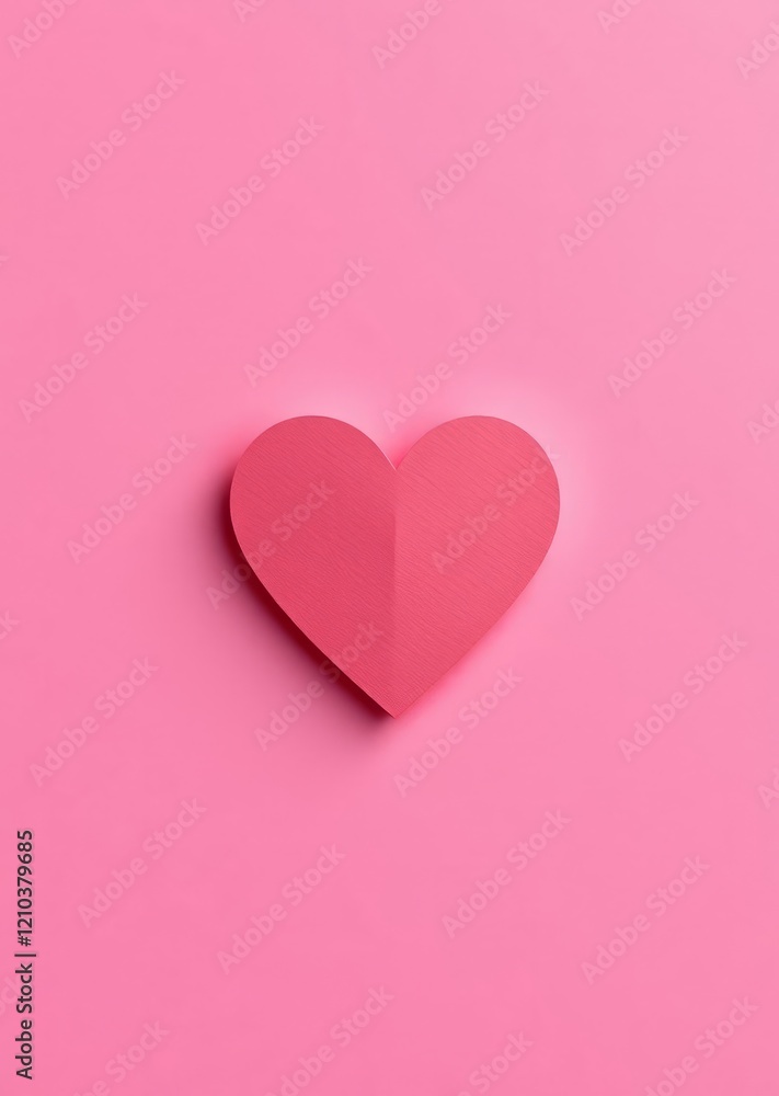 Heart paper cutout with a shadow effect on textured pink background symbolizing love and unity love love heart valentine vector romantic day holiday Heart paper cutout with a shadow effect on textured pink background symbolizing love and unity love love heart valentine vector romantic day holiday