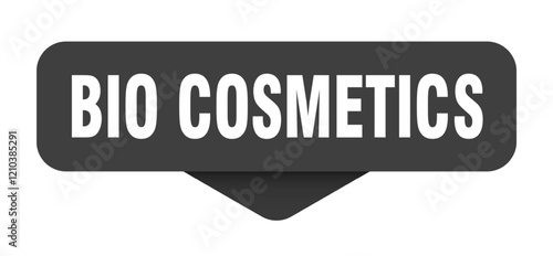 bio cosmetics sticker. bio cosmetics sign on transparent background