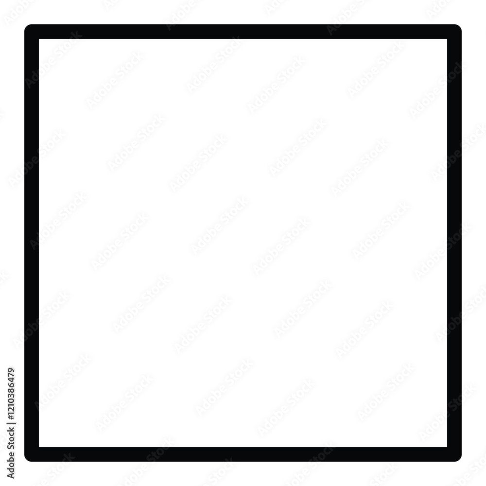 Square Shape Flat Icon Isolated On White Background Square Shape Flat Icon Isolated On White Background