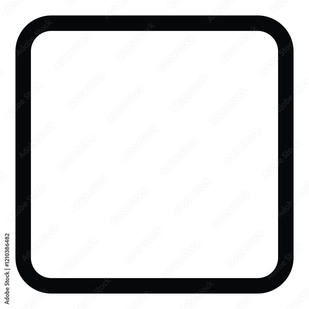 Square Shape Flat Icon Isolated On White Background Square Shape Flat Icon Isolated On White Background