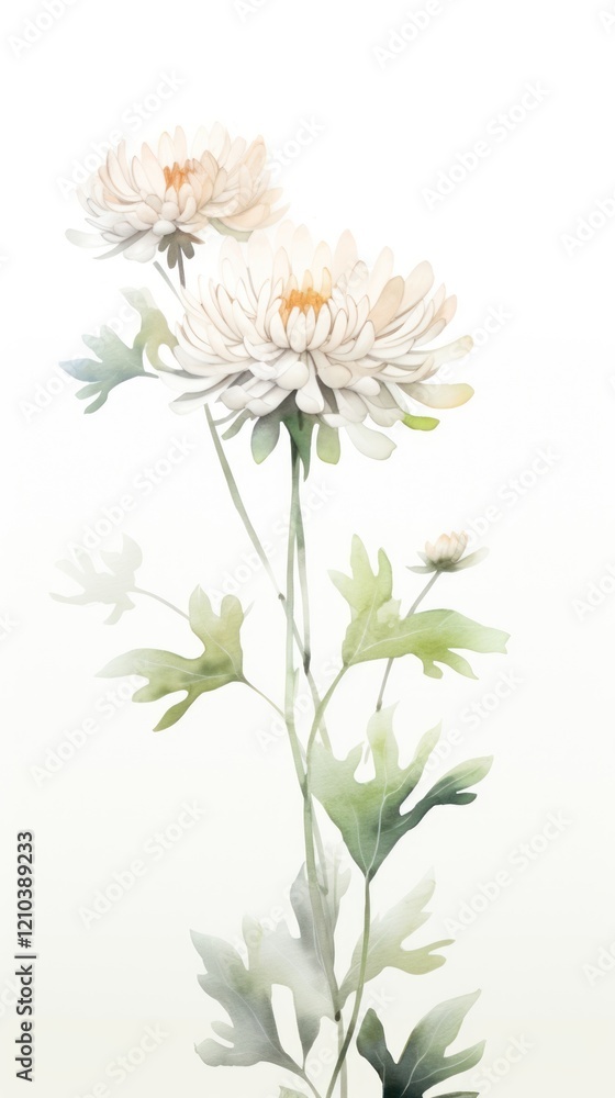 Obraz premium Flower chrysanths dahlia plant