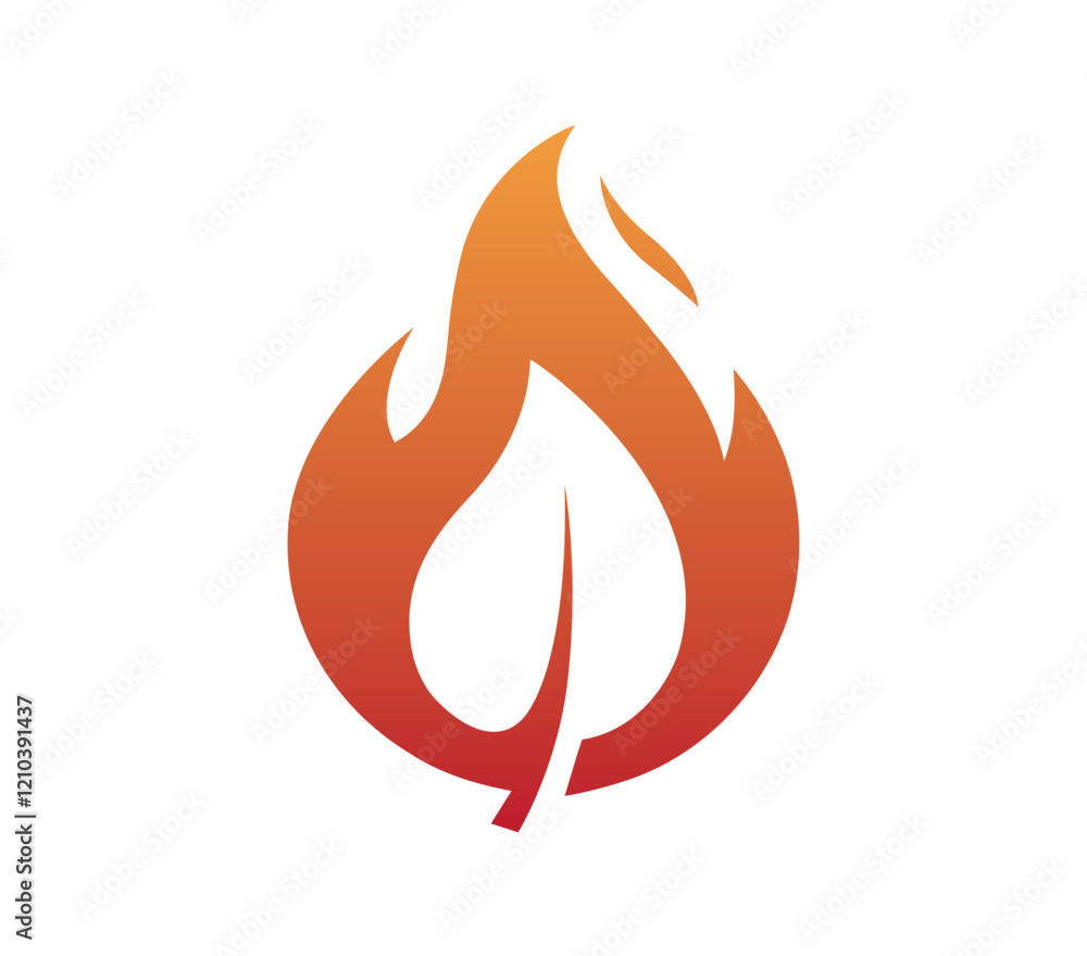 Creative Flame Leaf Logo Fire and Branch Vector Forest Fires Symbol Design Icon Illustration Creative Flame Leaf Logo Fire and Branch Vector Forest Fires Symbol Design Icon Illustration