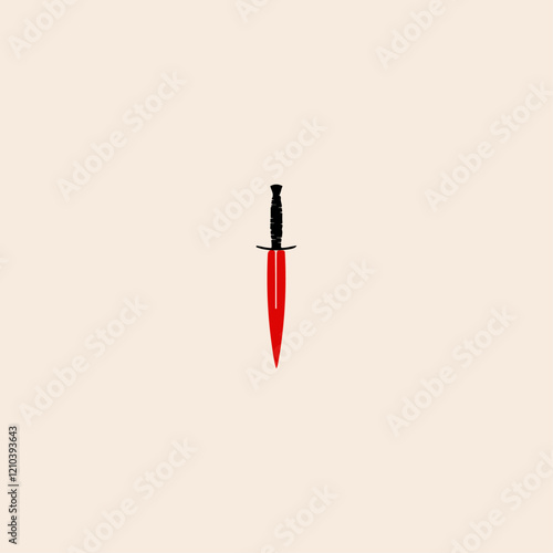 DAGGER icon flat vector design. 