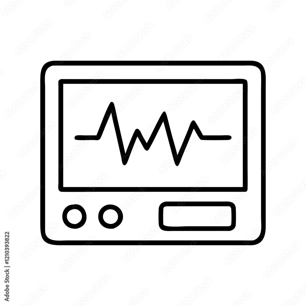 pulse monitor icon, pulse monitor line art - simple line art of pulse monitor, perfect for pulse monitor logos and icons pulse monitor icon, pulse monitor line art - simple line art of pulse monitor, perfect for pulse monitor logos and icons