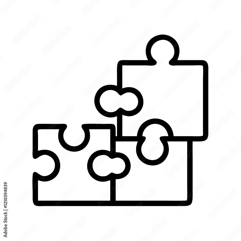 puzzle piece skill matching icon, puzzle piece skill matching line art - simple line art of puzzle piece skill matching, perfect for puzzle piece skill matching logos and icons puzzle piece skill matching icon, puzzle piece skill matching line art - simple line art of puzzle piece skill matching, perfect for puzzle piece skill matching logos and icons