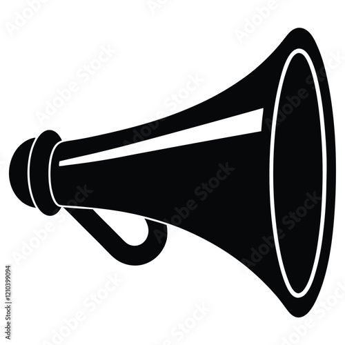 megaphone icon isolated on white