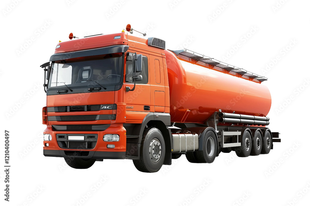 Robust Tanker Truck for Commercial Use Isolated on Transparent Background Robust Tanker Truck for Commercial Use Isolated on Transparent Background