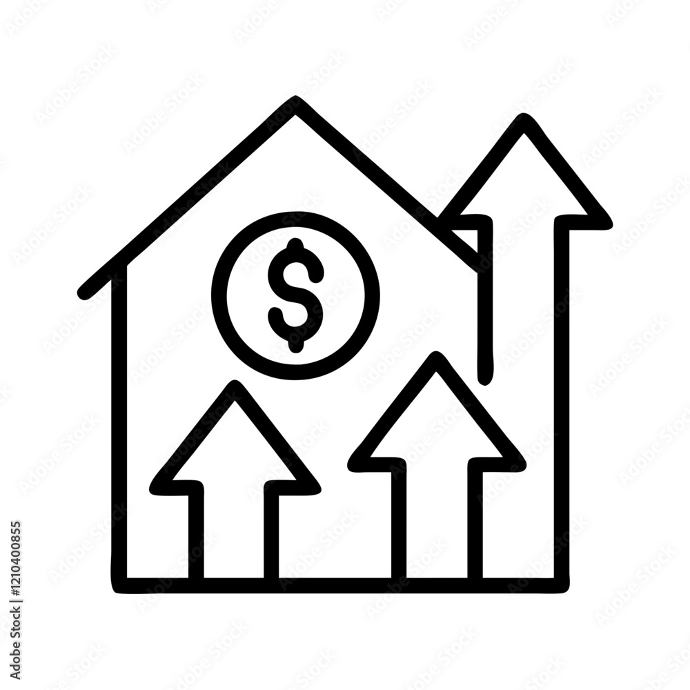 rent hike icon, rent hike line art - simple line art of rent hike, perfect for rent hike logos and icons rent hike icon, rent hike line art - simple line art of rent hike, perfect for rent hike logos and icons