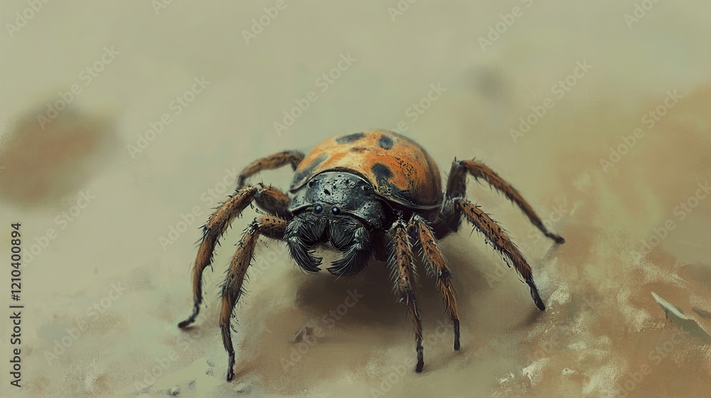 Close-up of a Spider: A Detailed Macro Shot Close-up of a Spider: A Detailed Macro Shot