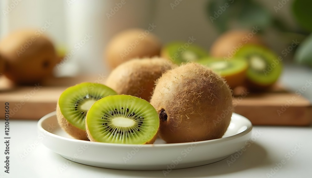 Fresh Juicy Kiwis Ready to Eat Healthy Fruit Snack Fresh Juicy Kiwis Ready to Eat Healthy Fruit Snack