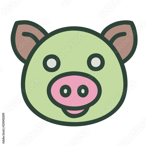 happy pig face