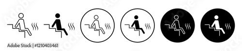 Sauna icons set in black filled and stroke line style