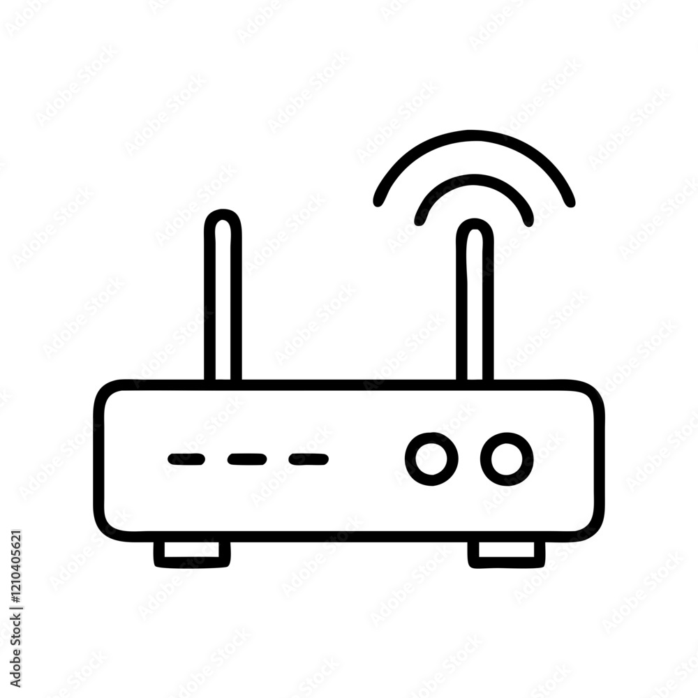 router icon, router line art - simple line art of router, perfect for router logos and icons router icon, router line art - simple line art of router, perfect for router logos and icons