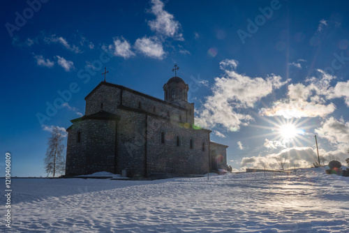 Krushevo, North Macedonia - Sveto Preobrazenie Monastery, Church of Toshe Proeski, Built Thanks to the Merit of the Great Toshe Proeski photo