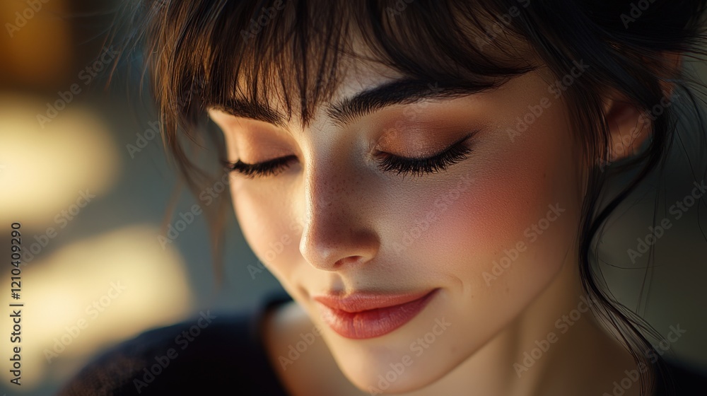 Soft Portrait of a Young Woman in Natural Light Soft Portrait of a Young Woman in Natural Light